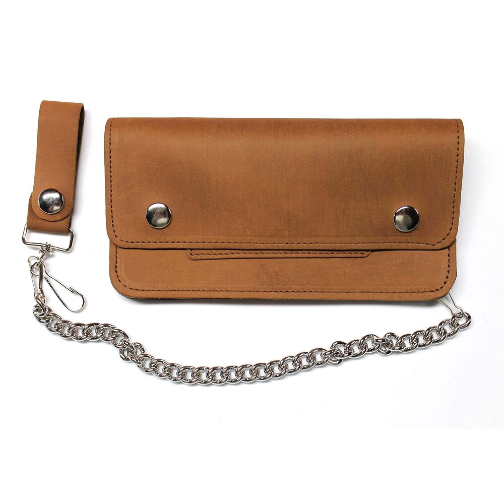 8725 8 inch Trucker Wallet - Pull Up Leather - USA MADE